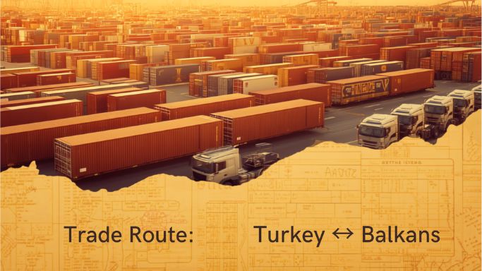 Türkiye–Balkanlar ticaret rotası, konteyner limanı